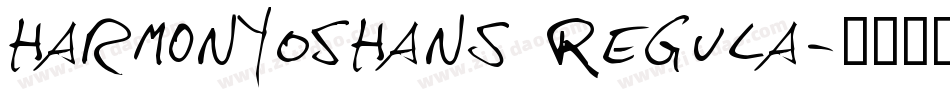 HarmonyOSHans Regula字体转换